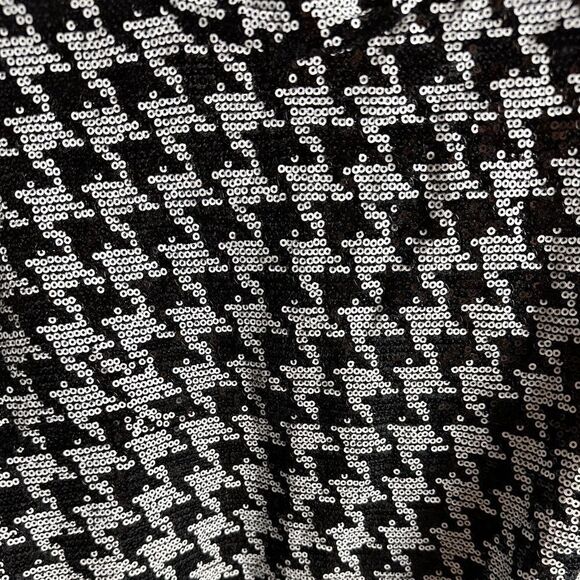 Black and white Sequence houndstooth bodysuit - Picture 7 of 13